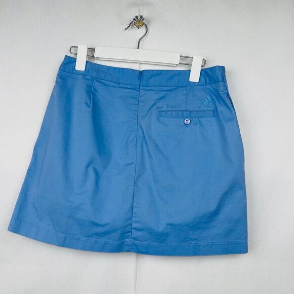 Adidas Womens Stretch Blue Skort Size 6 With Inner Shorts 70% Cotton & 27% Polye - Picture 3 of 7